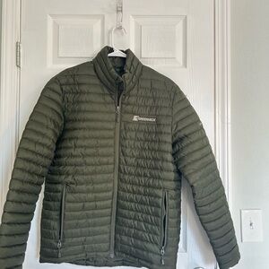 Eddie Bauer Men's Green Puffer Jacket